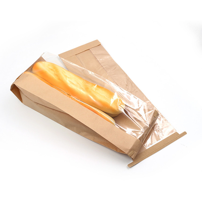 Customized Uncoated Biodegradable Kraft Paper Bags With Eco Friendly Water Based Soy Ink