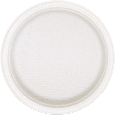 Round Kraft Paper Plate Freezable Waterproof For Party Dinnerware