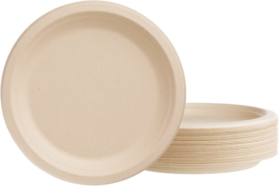 Greaseproof Biodegradable Disposable Plates For Food Packaging